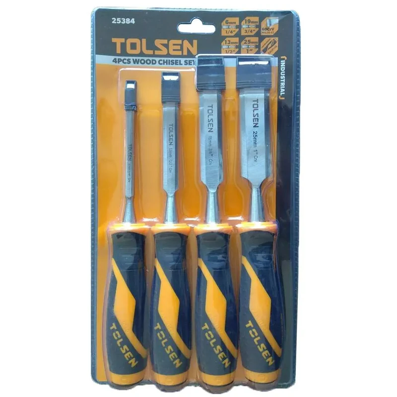 أزاميل نجاره اربع قطع TOLSEN