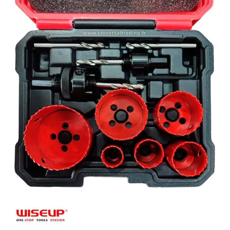 طقم كاسات حفر جبصين وخشب 11 قطعة WISEUP