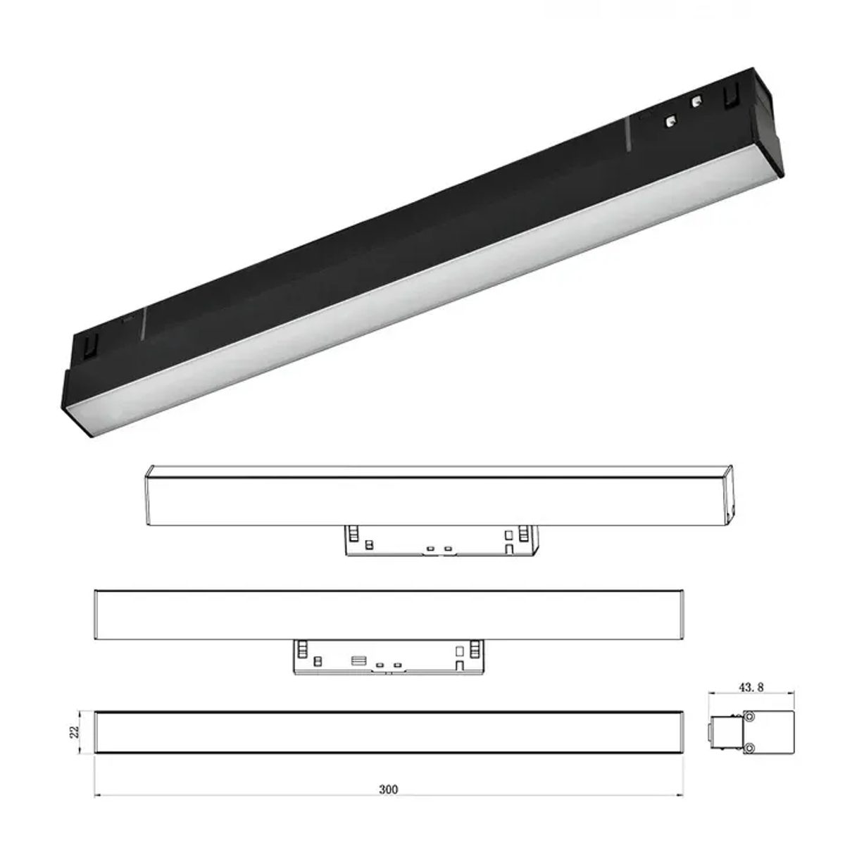 وحدة انارة مغناطيس 12 واط SMD