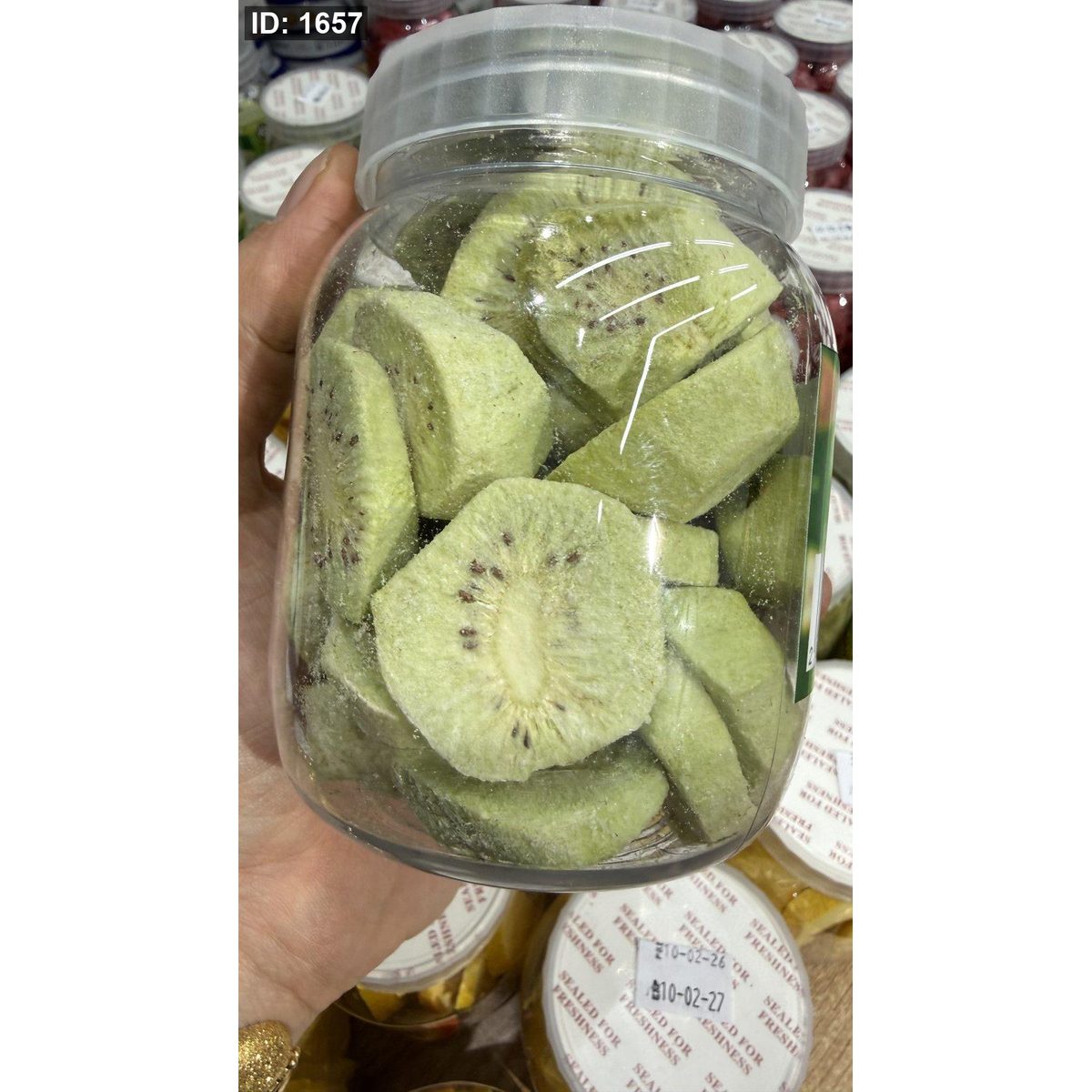 كيوي 🥝 مجفف بالتبريد مقرمش خالي من السكر وزنها 100 غرام