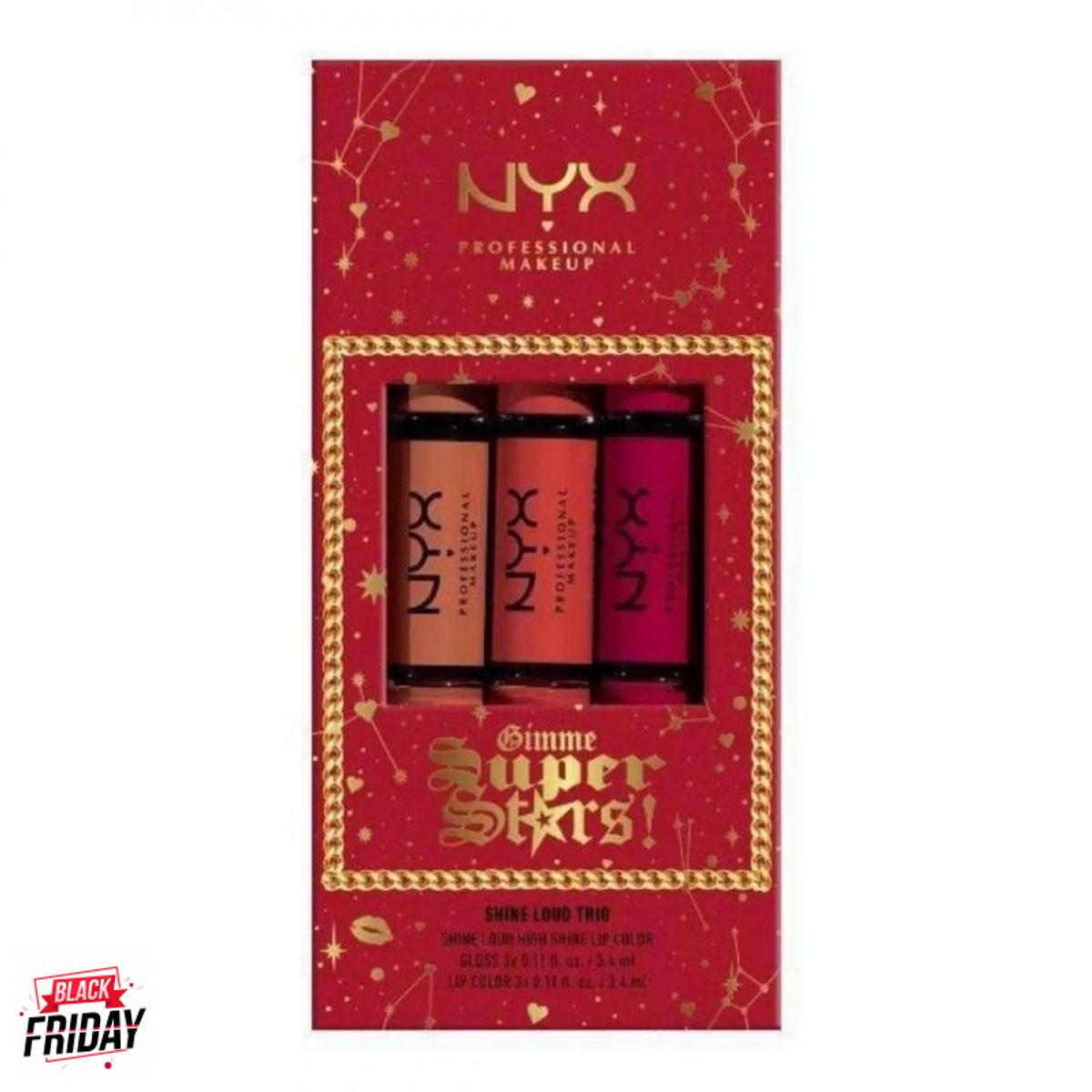 مجموعة لبستيك جهتين nyx