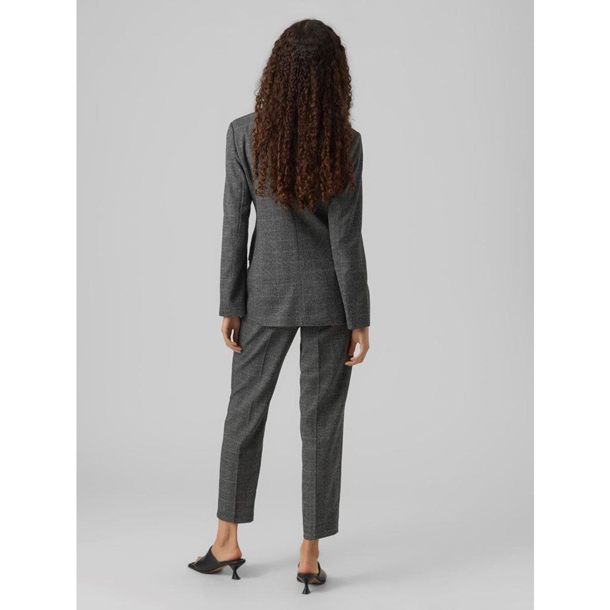 HIGH RISE TAPERED CHECK PANT 2