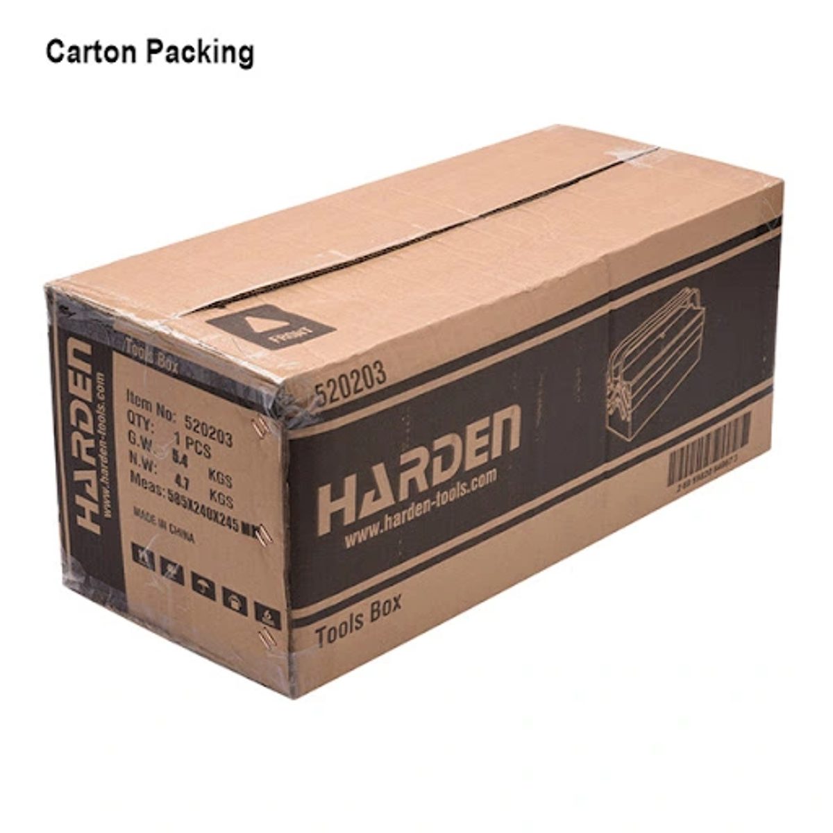 HARDEN 520203 Tool Box-صندوق عدة حديد 4