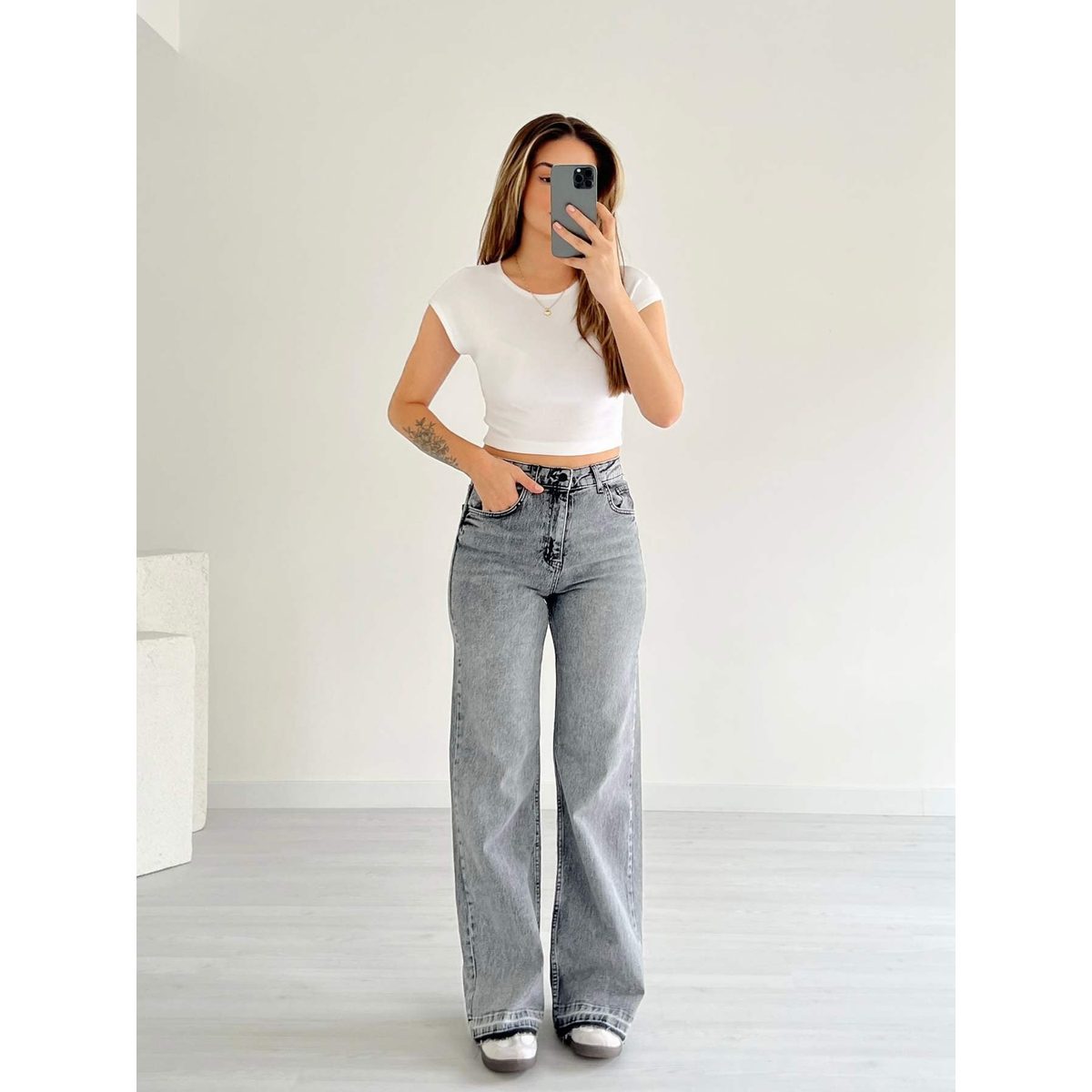 بنطلون جينز Wide Leg 2