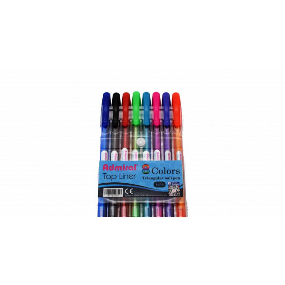 طقم أقلام حبر جاف 1/8 ADMIRAL TOP LINER F
