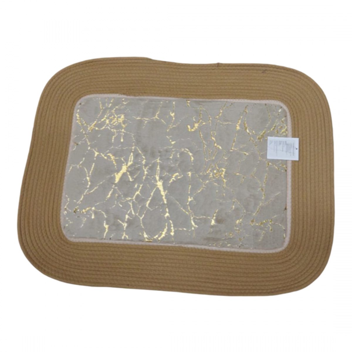 دعسة فرو ارنب ماربل اطار قش 60 × 80 سم