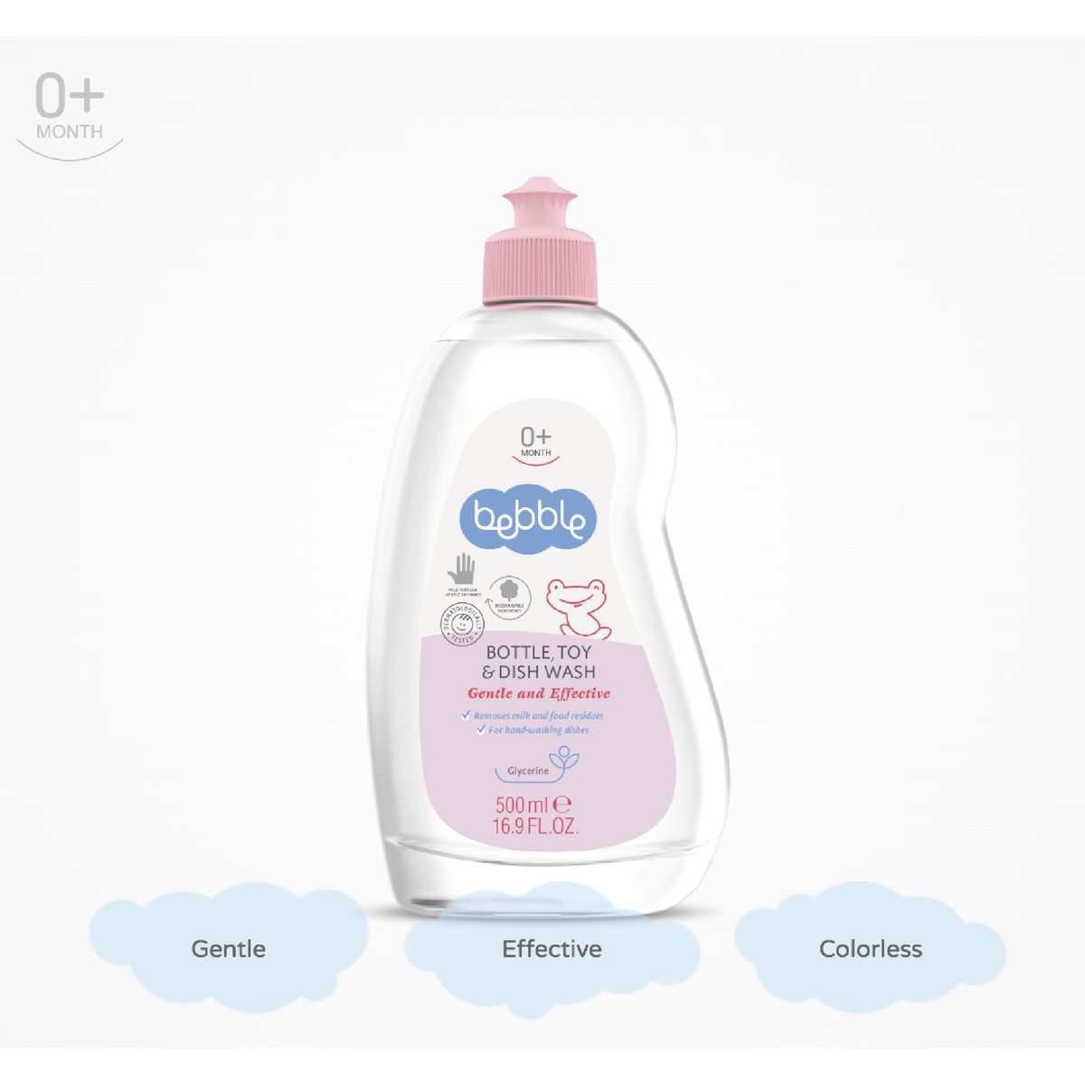 Bebble Bottle, Toy & Dish Wash-500ml 2