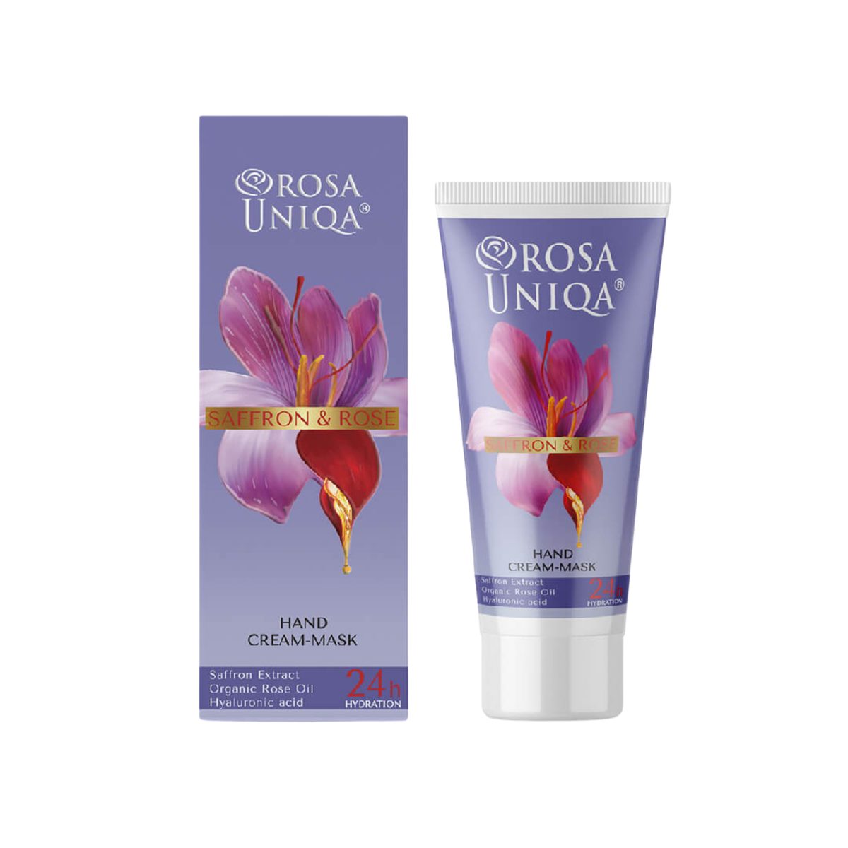 ROSE & SAFFRON Hand Cream Mask-75ml
