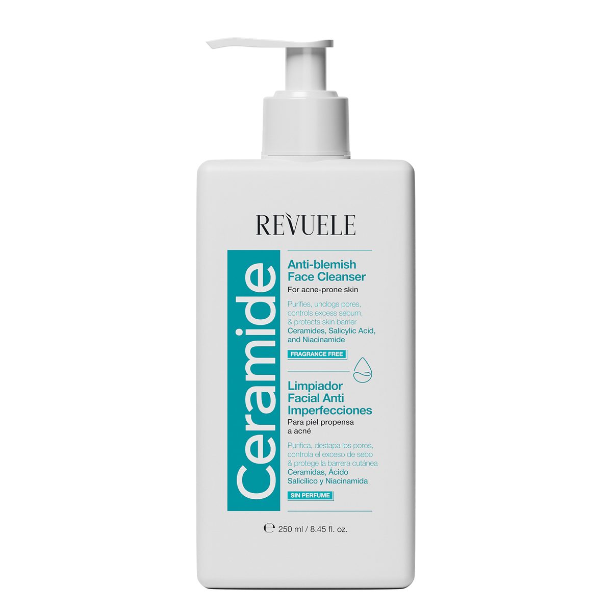 REVUELE CERAMIDE ANTI-BLEMISH FACE CLEANSER-250 ml