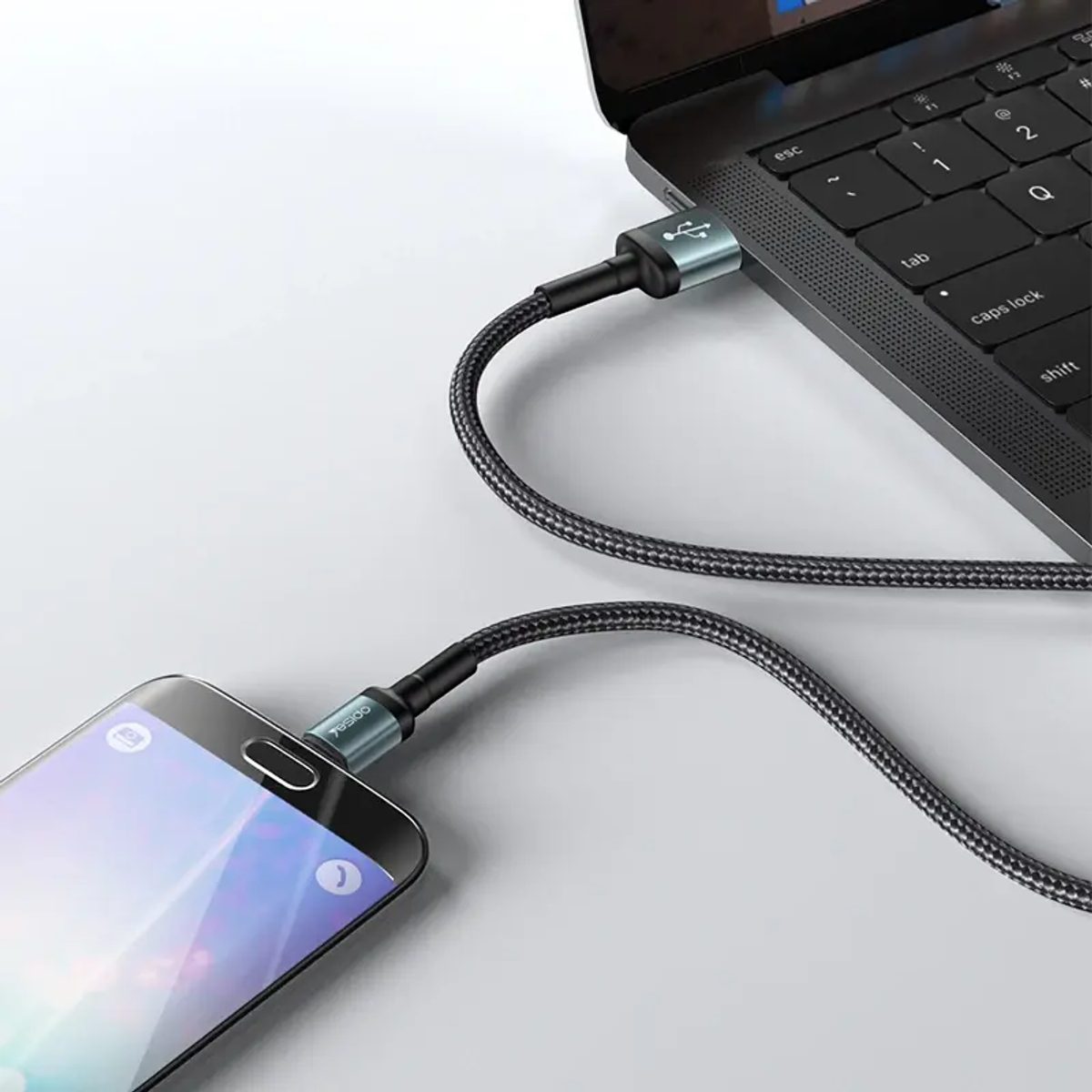 YESIDO CA75 Type-c to USB Cable Charge leight 2M 2