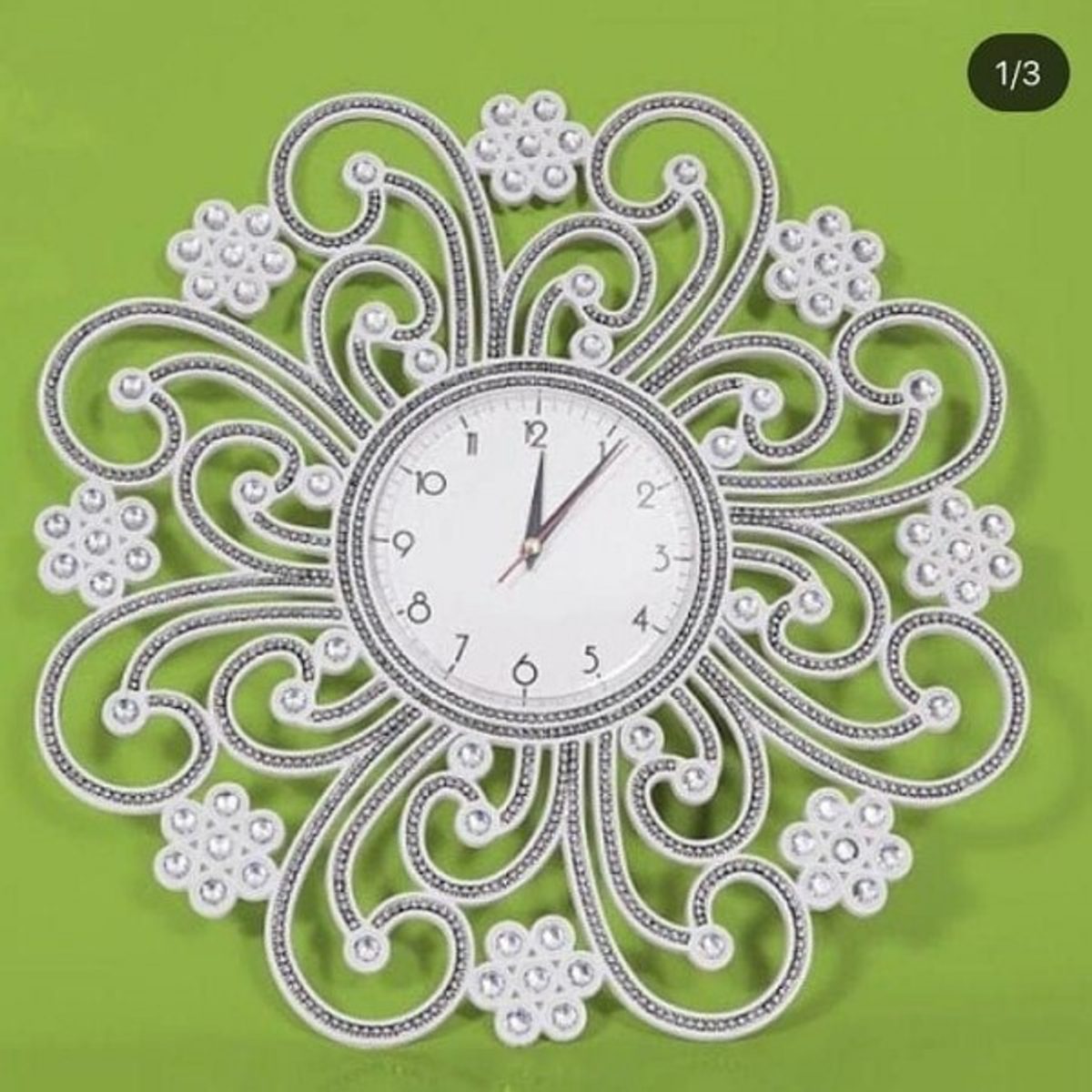 ساعة مدور منفوخ عظم حجم وسط 22-11 بني