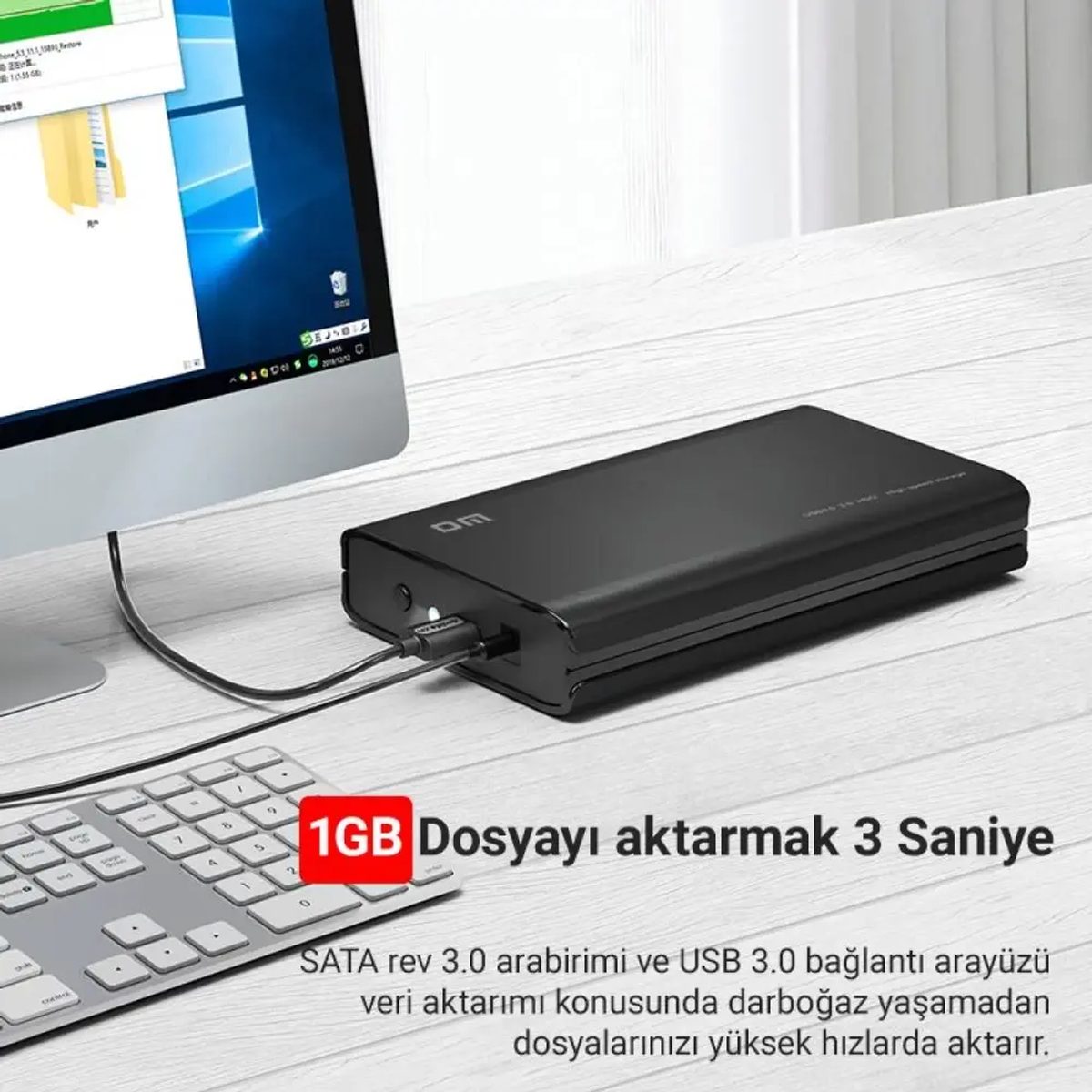 DM HD035 2.5/3.5″ inch USB 3.0 Sata 3 External SSD Harddisk HDD Box حاضنة 3