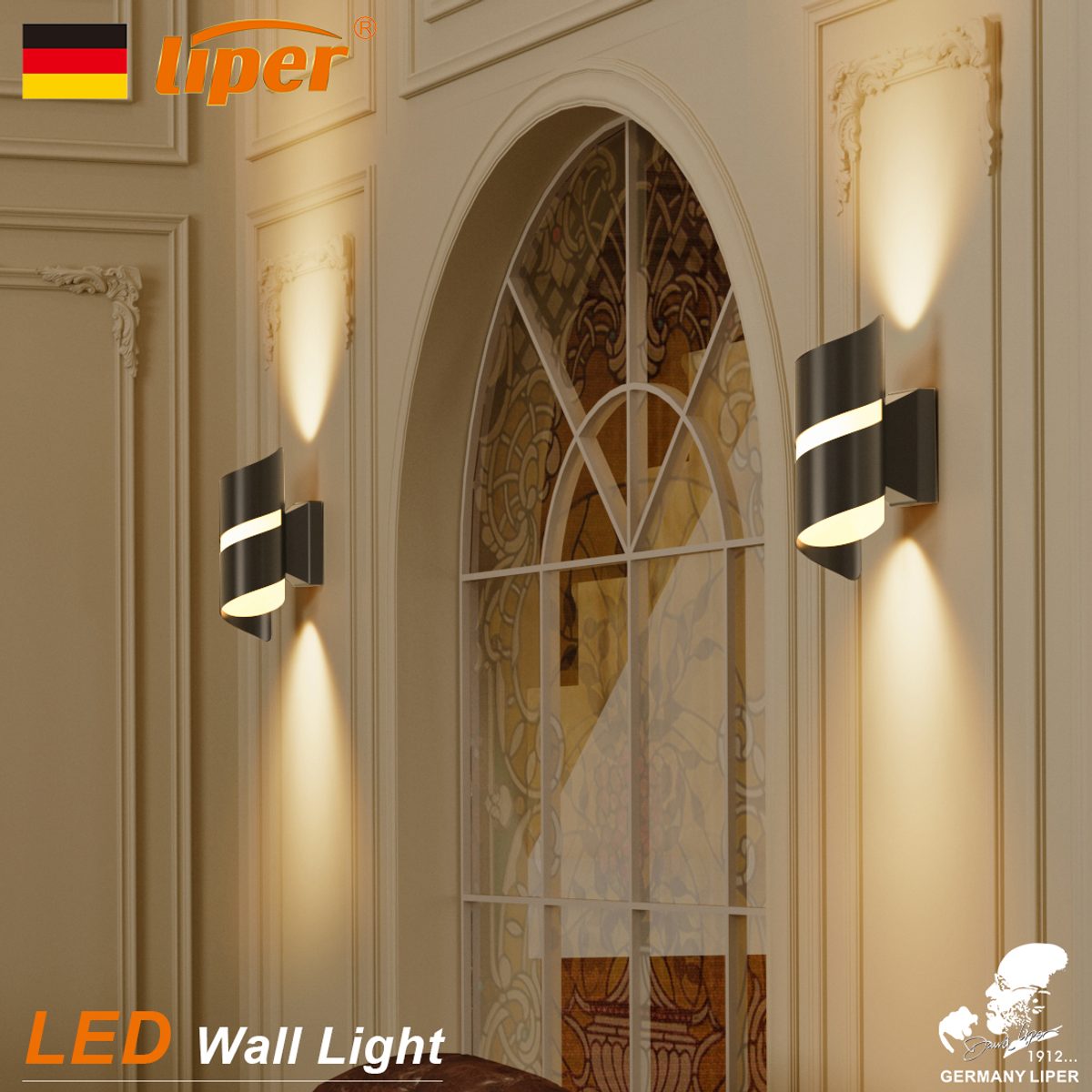 اب داون اسود LIPER MARCO 10W CCT 220V IP65 2