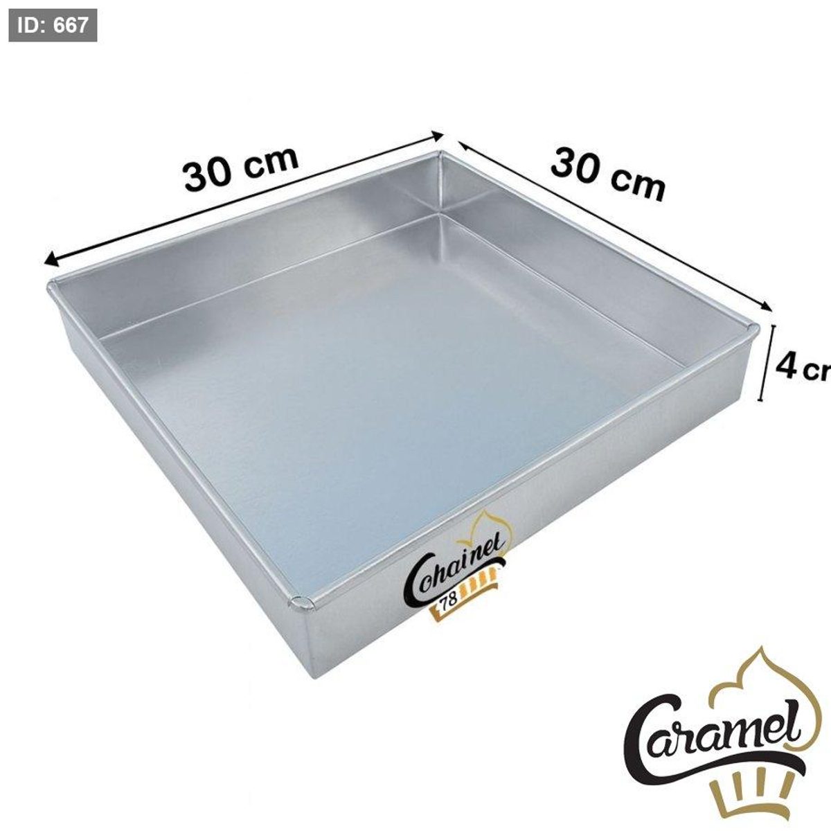 صينية حلويات حجم 30/30 "طول 30 سم و عرض 30 سم"