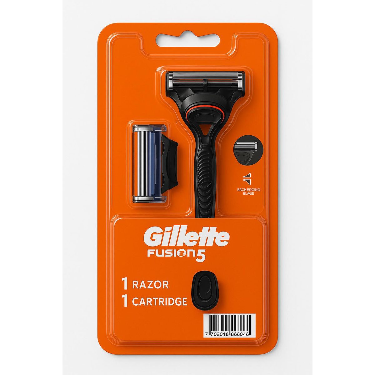 Gillette Fusion5 – حلاقة دقيقة وراحة فائقة يحتوي على 5 شفرات مضادة للاحتكاك لتقليل التهيج والحصول على حلاقة ناعمة شفرة ت