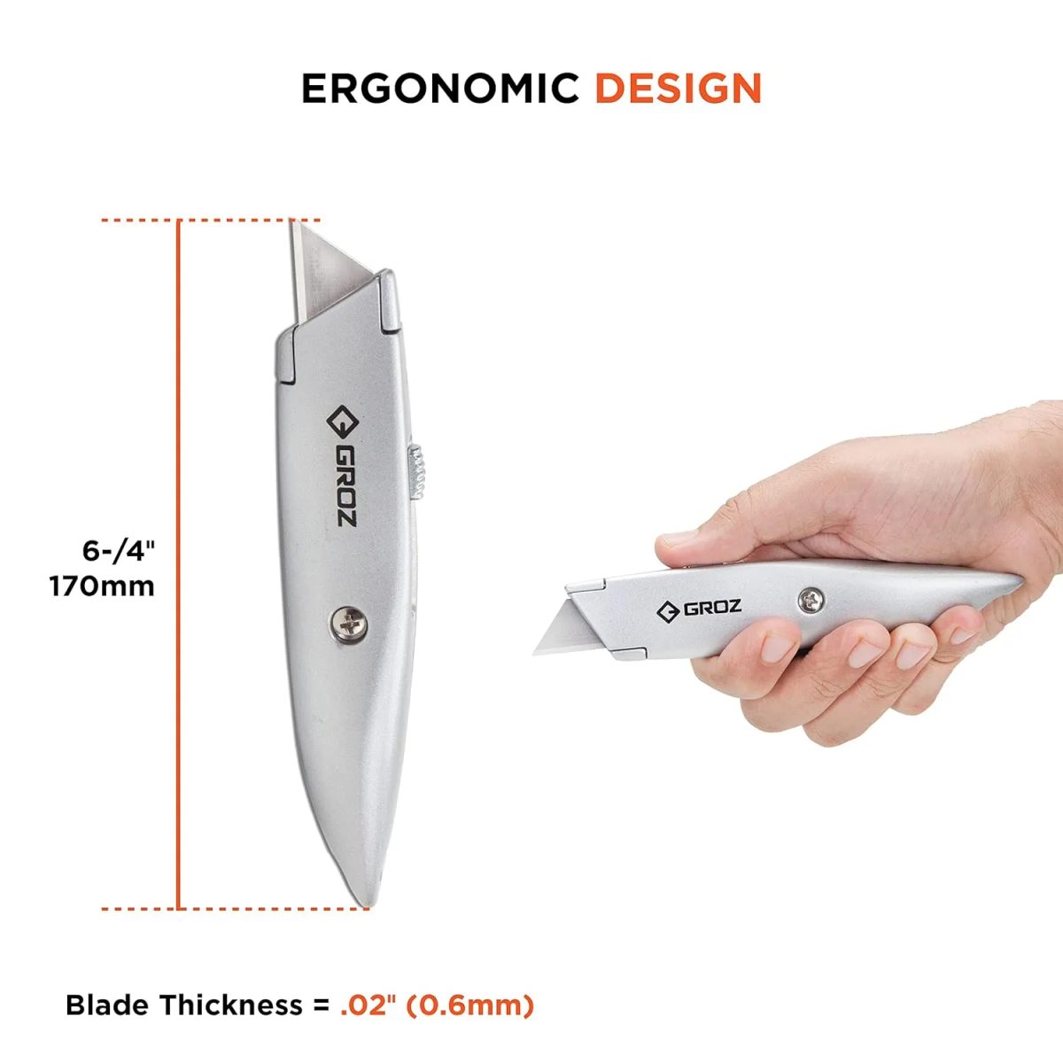 GROZ KNV/5 Retractable Utility Knife شفرة 2