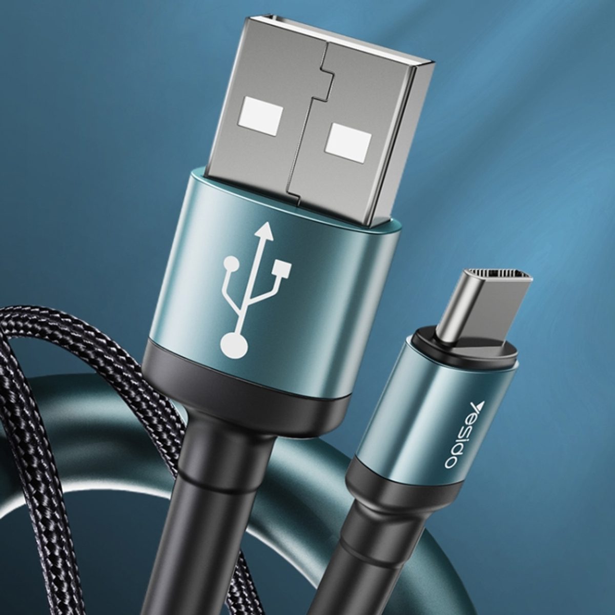 YESIDO CA75 Type-c to USB Cable Charge leight 2M 4