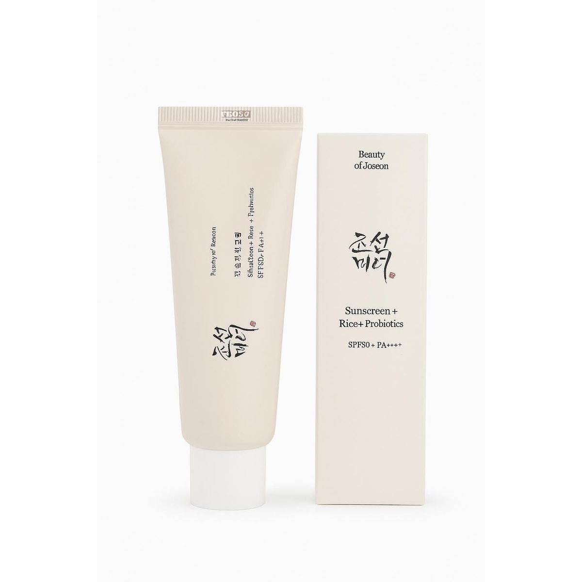 Beauty of Joseon Sunscreen + Rice & Probiotics SPF50+ PA++++ واقي شمس فاخر يوفر حماية قوية من أشعة الشمس مع مكونات طبيعي