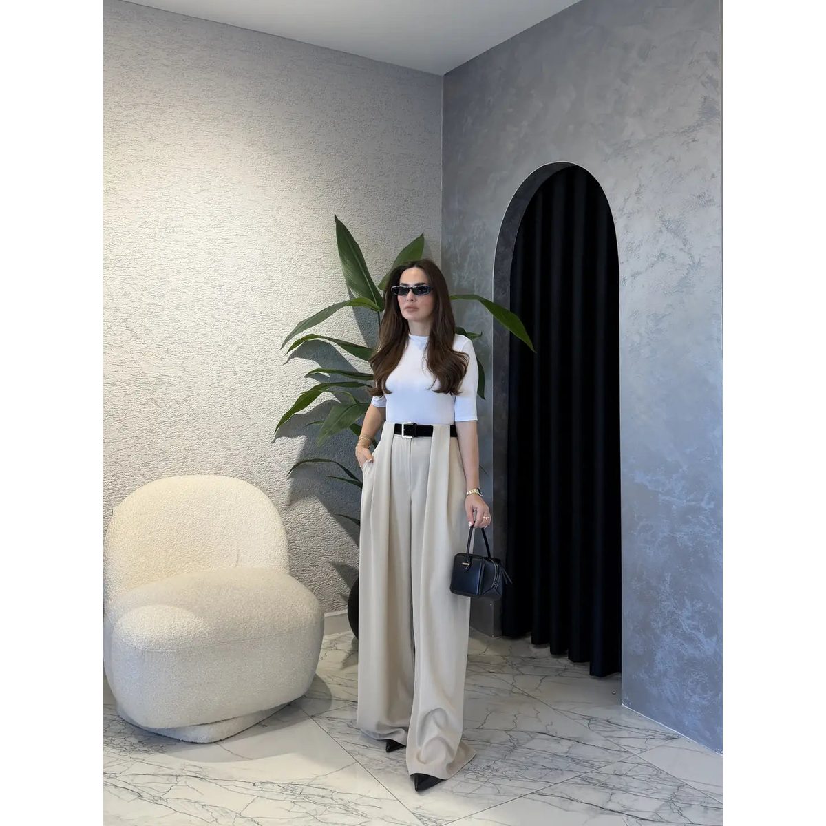 بنطلون Classic Pleated Elegance 3