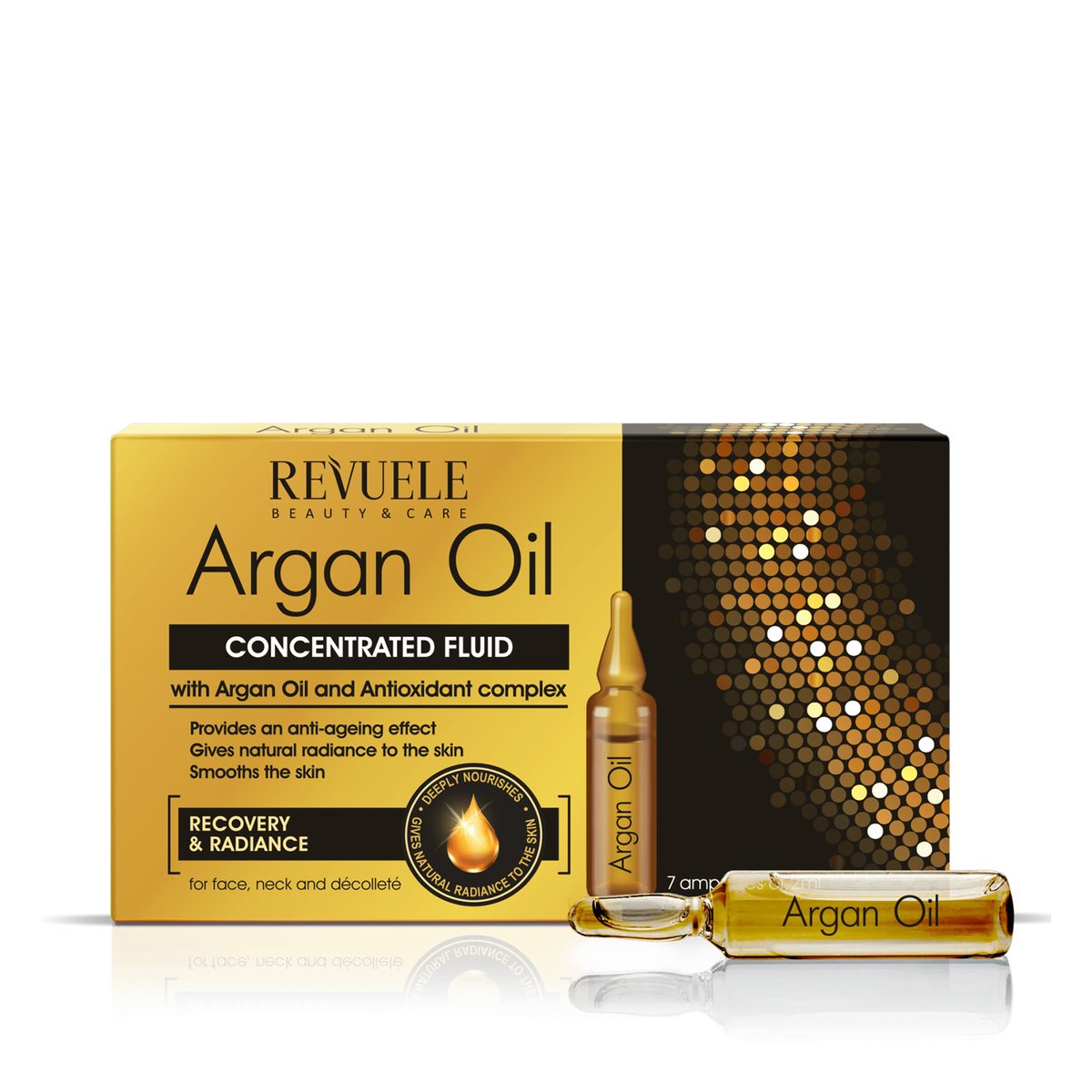 REVUELE ARGAN OIL Ampoules Concentrated fluid with Argan Oil and Antioxidant Complex- 7*2ml
