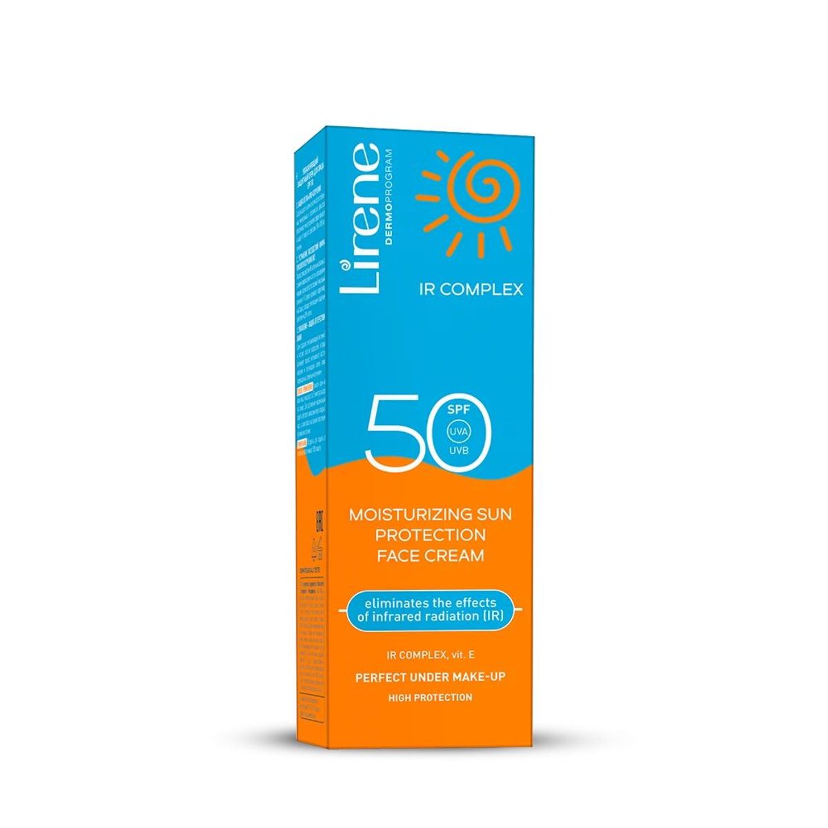 كريم واقي للوجه مرطب من ليرين SPF 50 مع مركب IR – 50 مل