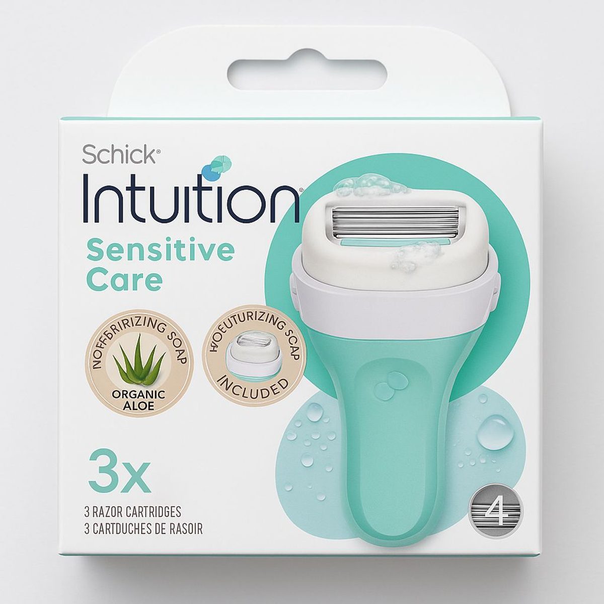 شفرات Schick Intuition للعناية بالبشرة الحساسة