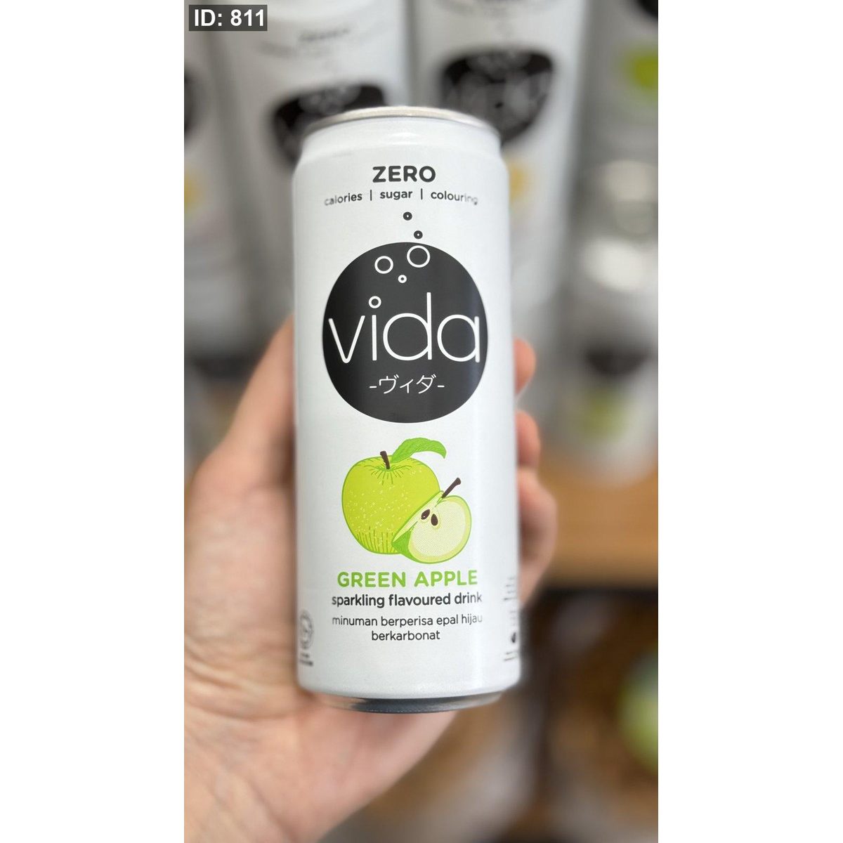 مشروب غازي vida فيدا بنكهة التفاح الاخضر دايت صفر سكر وصفر سعرات وزنها 325غرام❤️