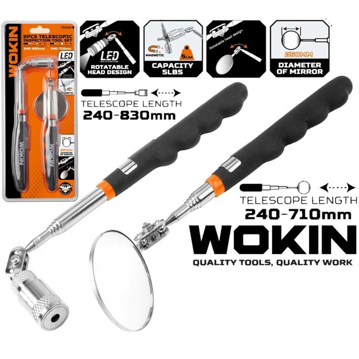 WOKIN 722502-طقم انتين مغناطيس