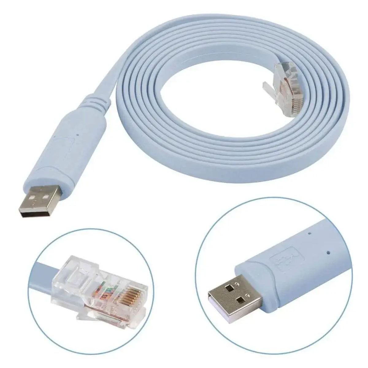 DM CHB077 USB to RJ45 Console Cable تحويلة 2