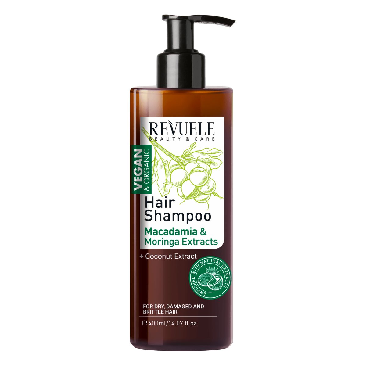REVUELE VEGAN & ORGANIC Hair Shampoo-400ml