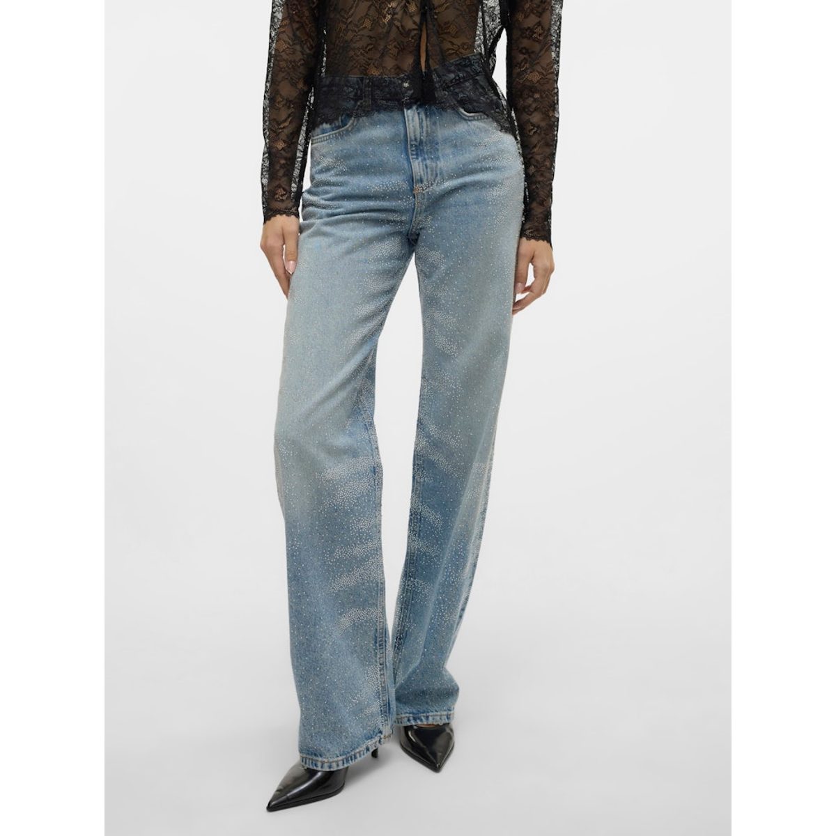 TESSA HIGH RISE WIDE RHINE JEANS