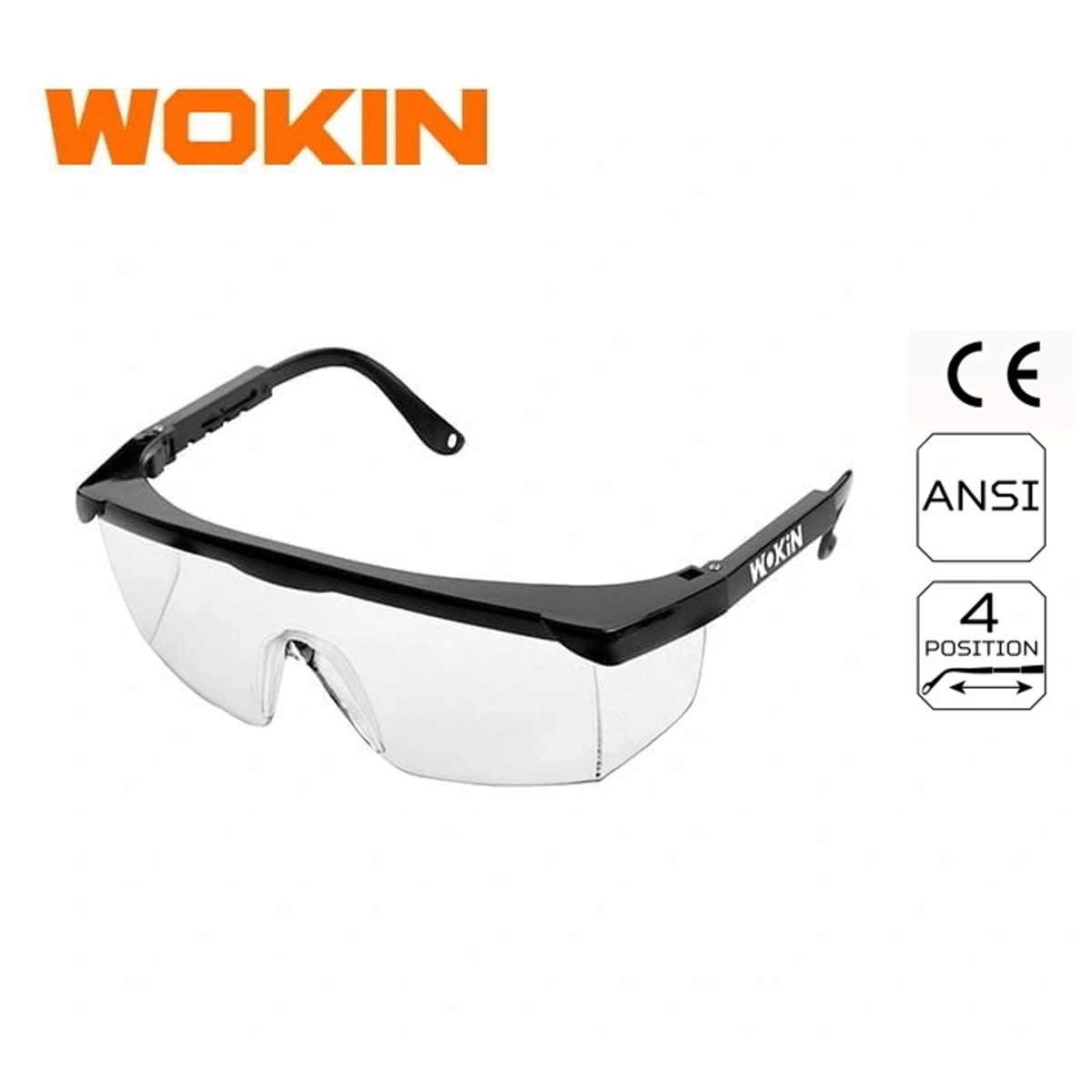 WOKIN 455000-نظارة حماية شفاف بلاستيك