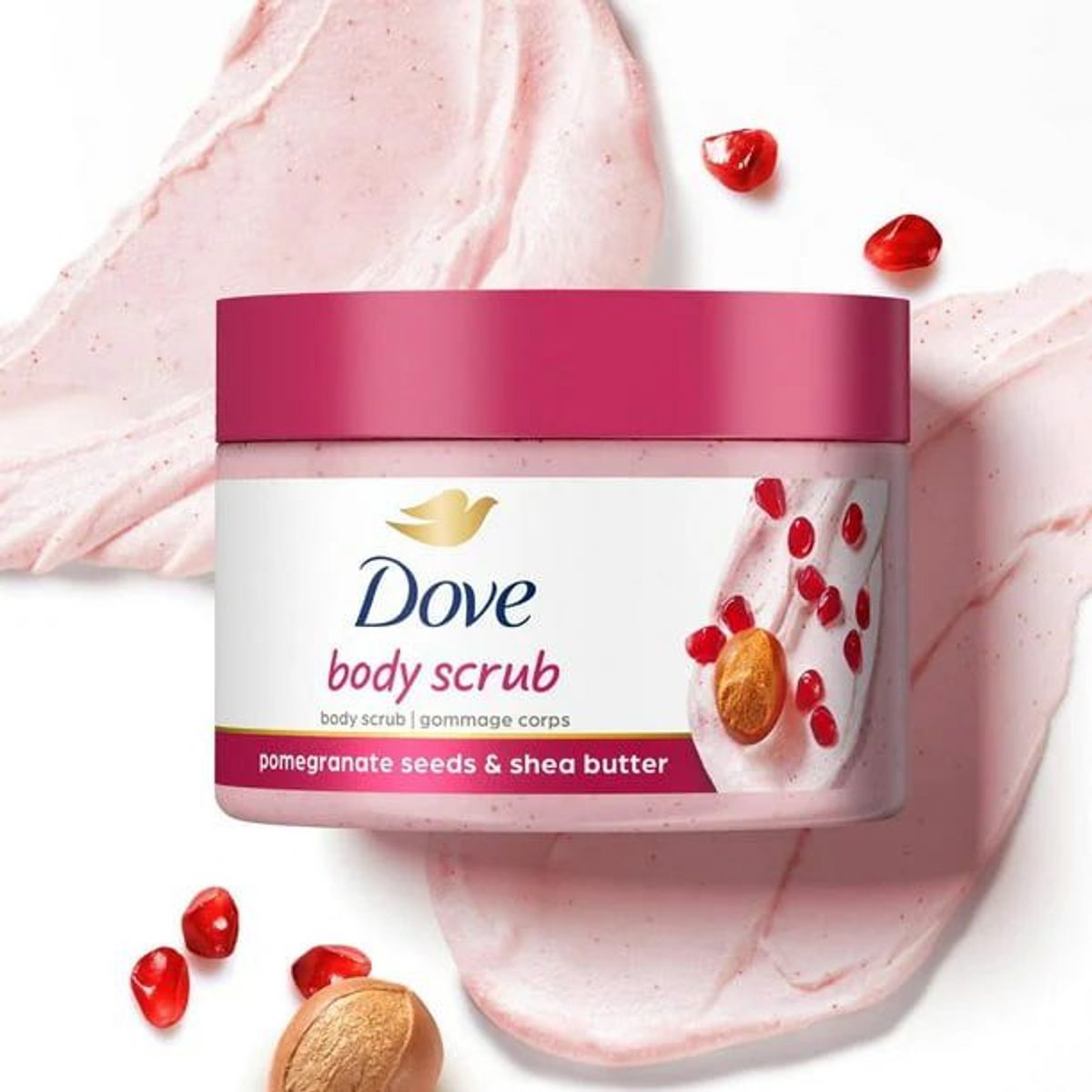 مقشر الجسم من دوف (Dove) ببذور الرمان وزبدة الشيا