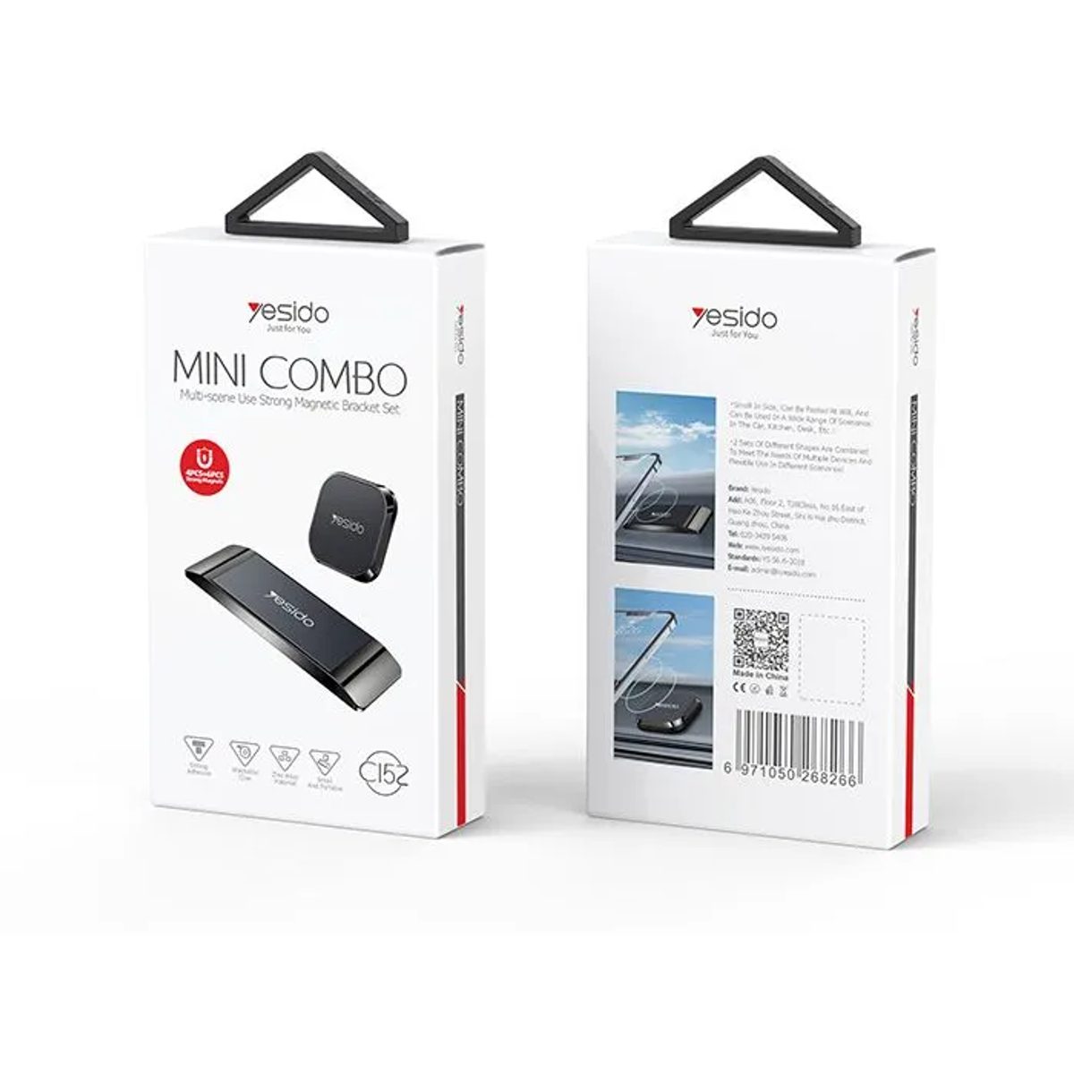 YESIDO C152 Combo Strong Magnetic Bracket Set-حامل مغناطيسي قطعتين 4