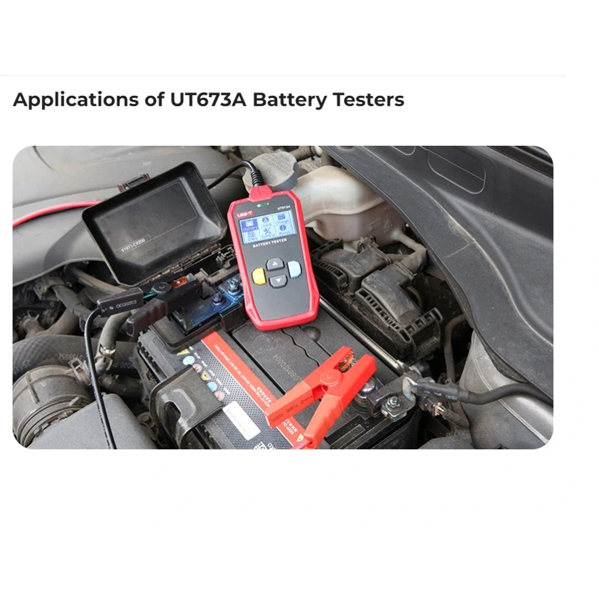 UNI-T UT673A Battery Testersجهاز إختبار بطارية سيارة  12 – 24 فولت 2