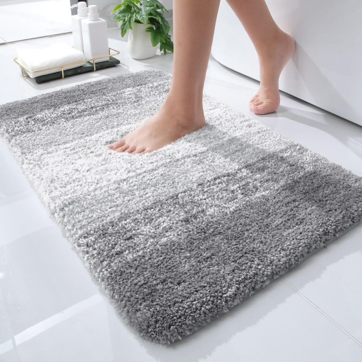 دعسة حمام / مطبخ قطن نافر فرو 61 سم × 41 سم - سكني