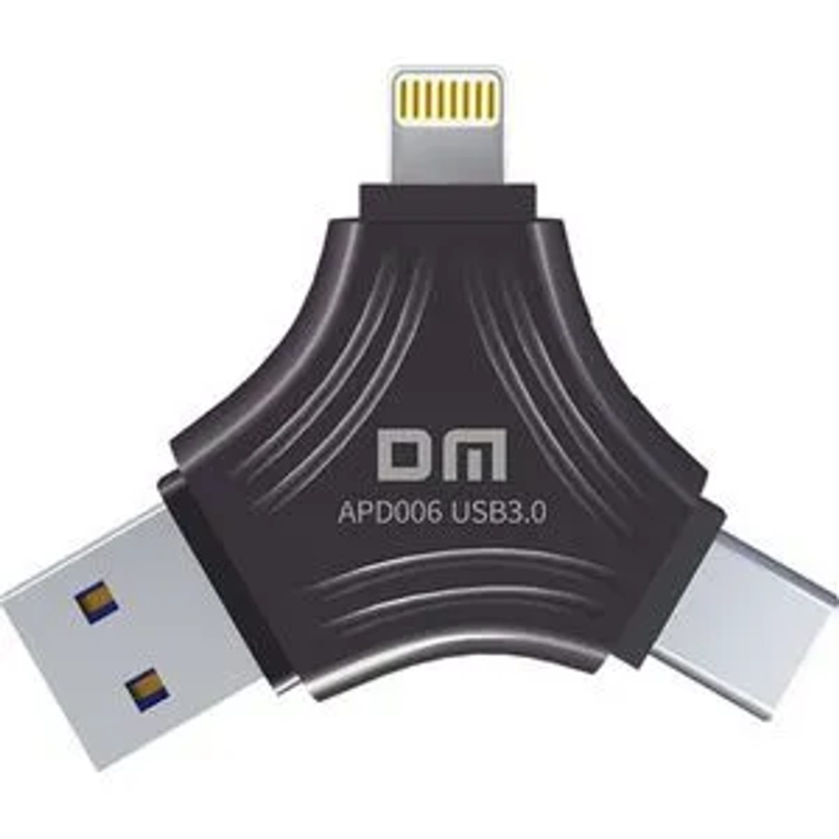 DM APD006 3 in 1 Flash Memory 128GB- فلاش ميموري 128 جيجا ثلاثة في واحد