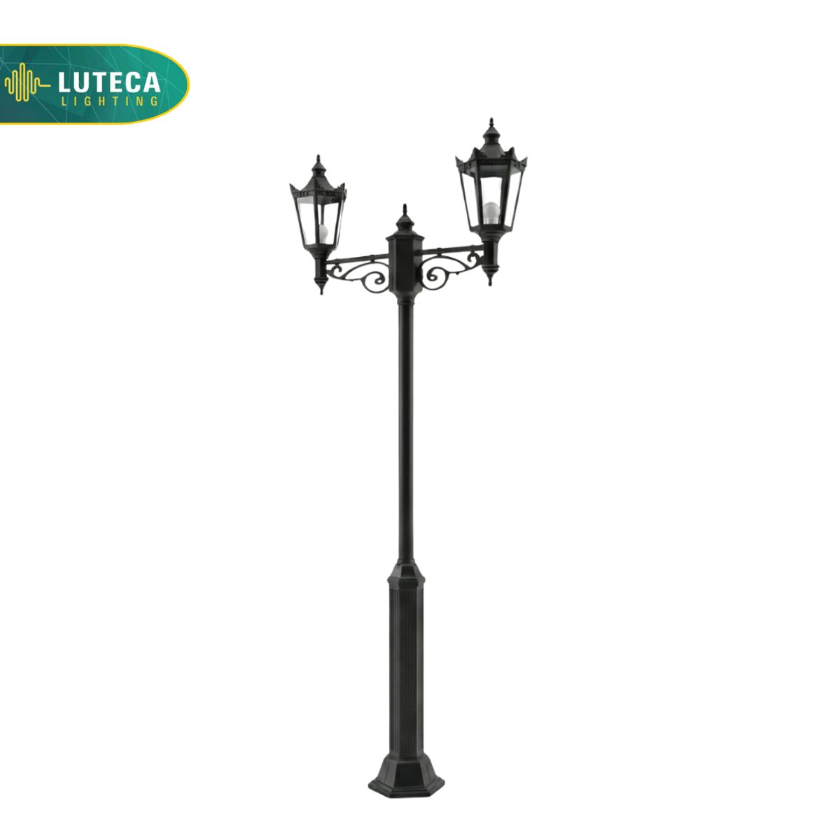 فانوس عامود مجوز اسود LUTECA 6500-006