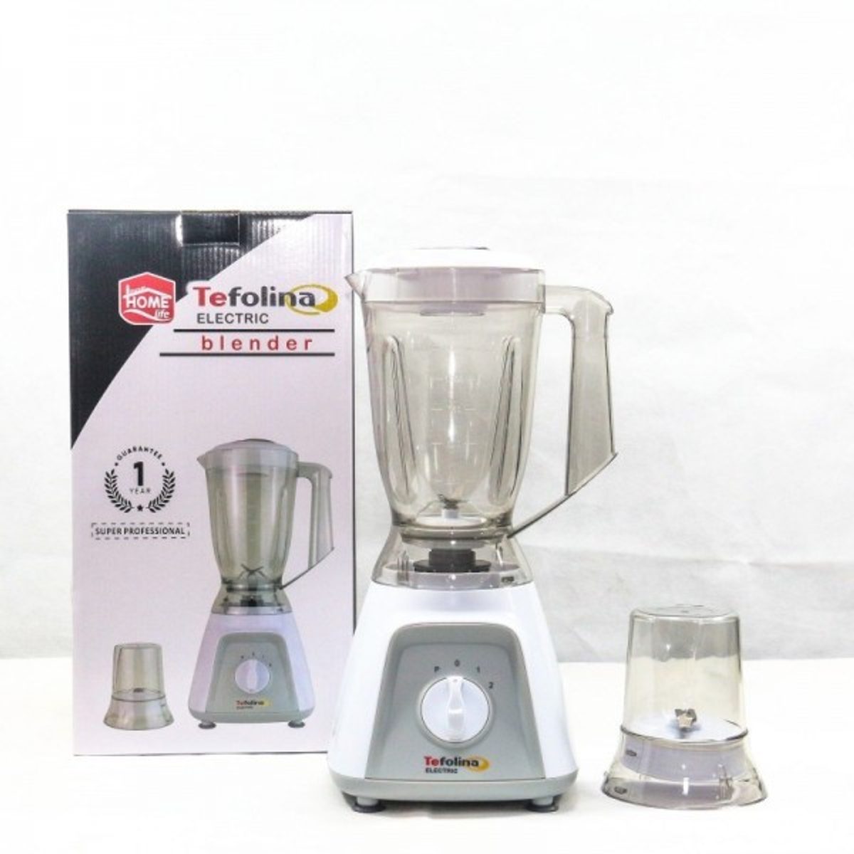 خلاط كهربائي tefolina DL-BL28PP ١.٥ لتر ٣٥٠ واط مع مطحنة مع زر امان