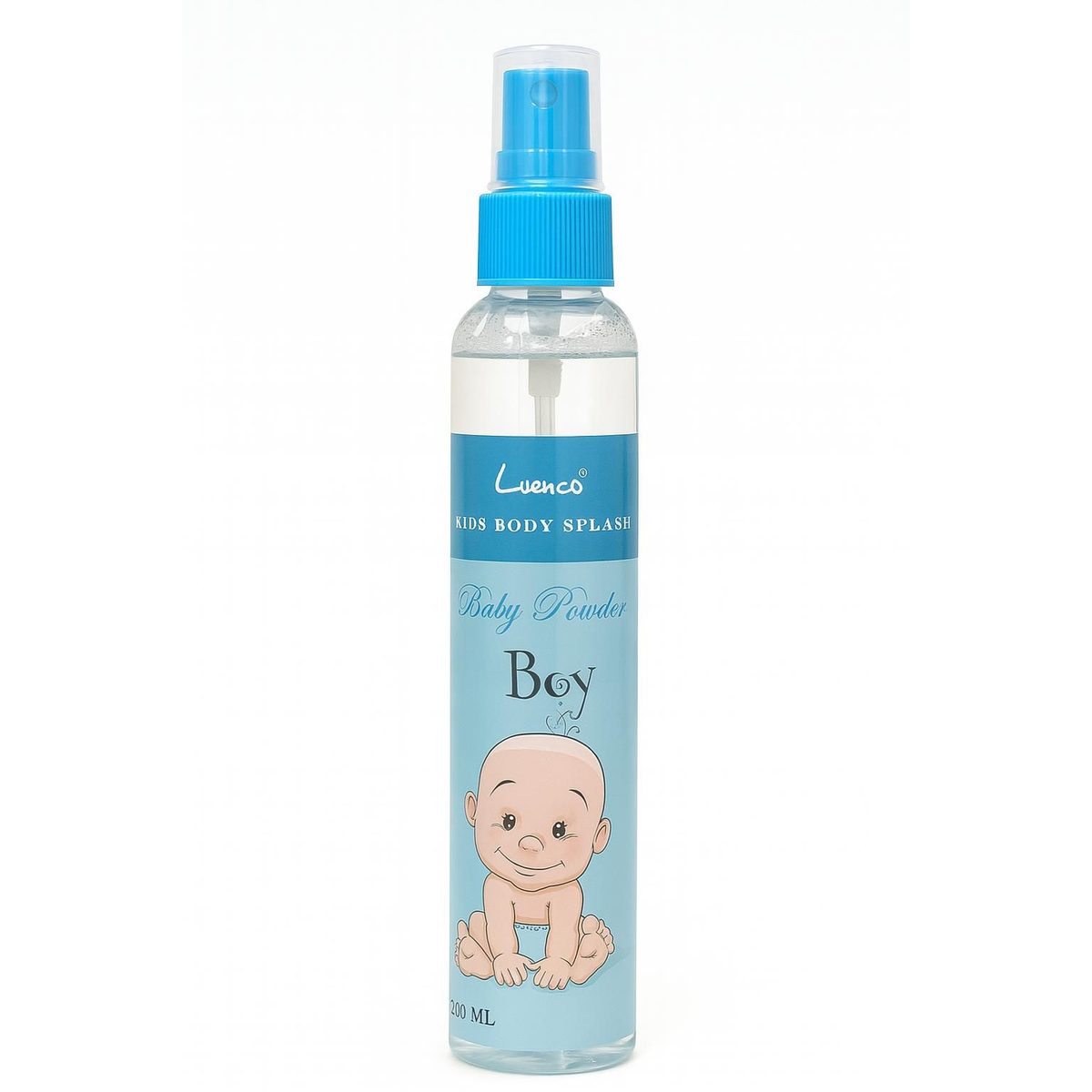 Luenco Kids Body Splash – Baby Powder Boy – مثالية للاستخدام اليومي بعد الاستحمام أو عند الحاجة – الحجم: 200 مل