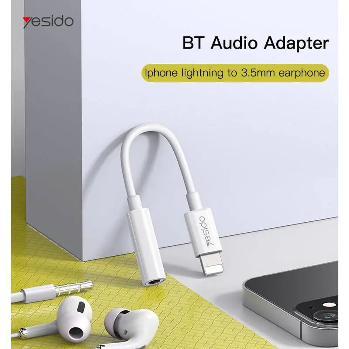 YESIDO YAU31 Audio Adapter-تحويلة صوت -ايفون 3
