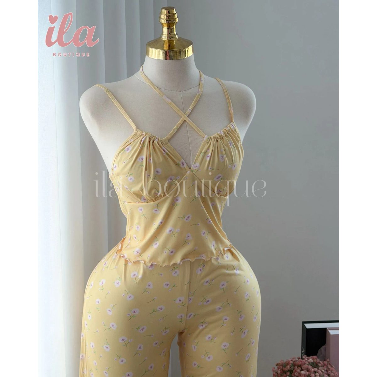 بيجاما 3 قطع BUTTER YELLOW 5