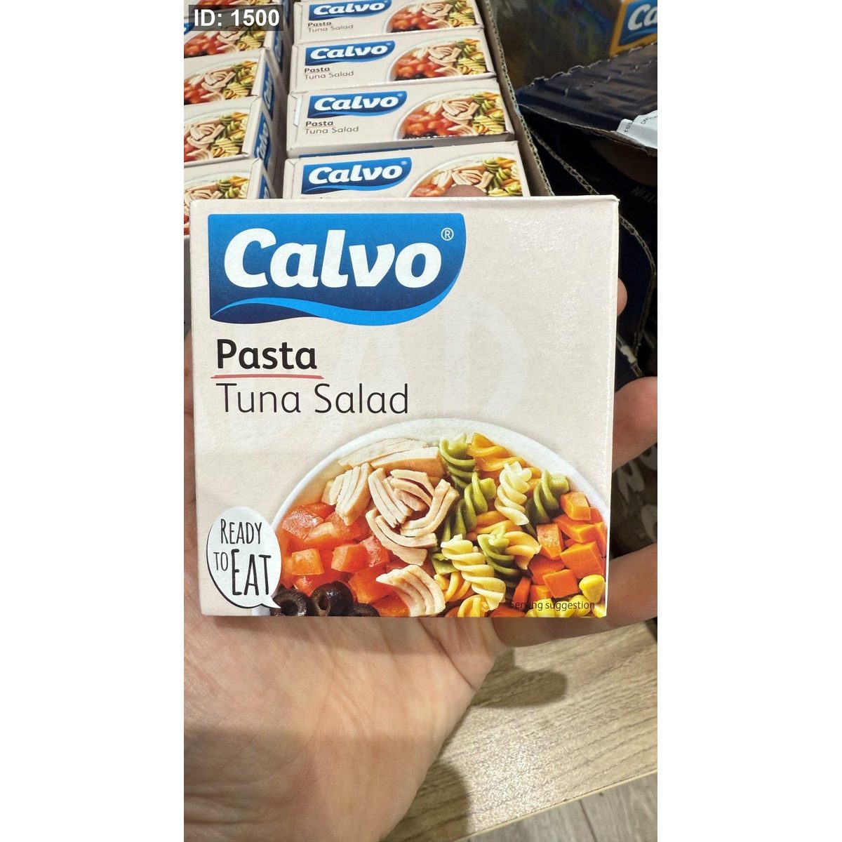 Calvo سلطة معكرونة بالتونا والخضار جاهزة Tuna salad وزنها 150 غرام