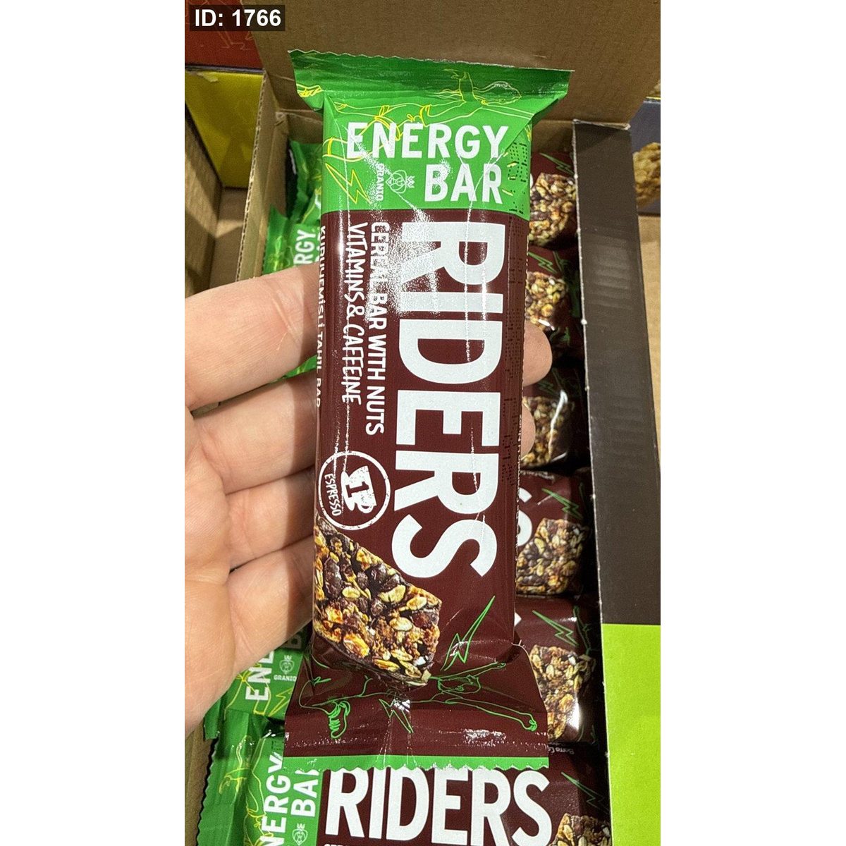 لوح طاقة Riders بنكهة الإسبريسو والمكسرات مع الفيتامينات وزنه 40 غرام
