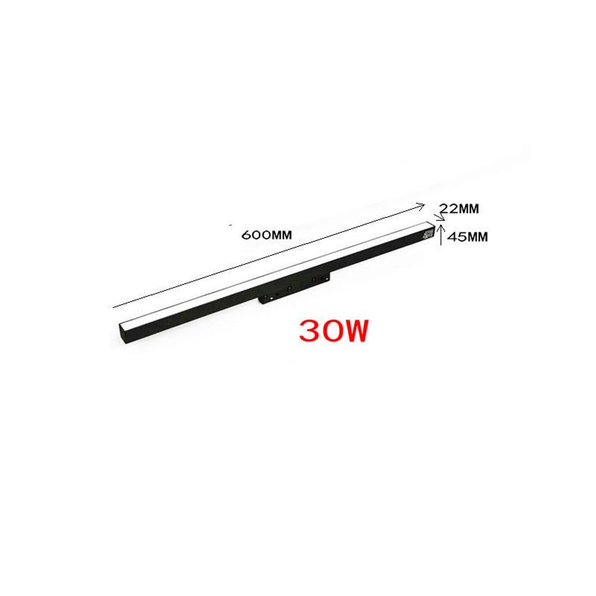 انارة مغناطيس مسطرة سوبر سونيك 4000K 30 W اسود 20MM  90CM 3