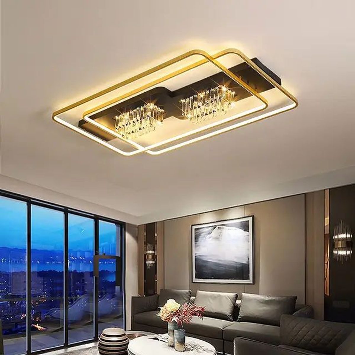 ثرية مودرن طبع B2228 CCT 240W 110*70CM 3