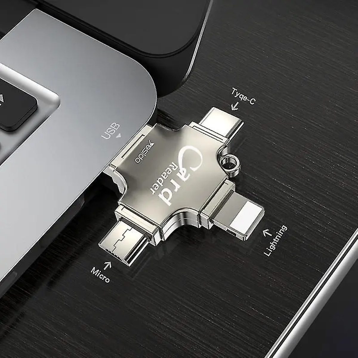 YESIDO GS13 Multifuction Card Reader-قارئ بطاقات 4