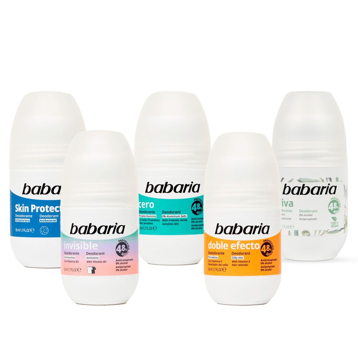 رول مزيل العرق من باباريا | Babaria Roll-On Deodorant 50ml
