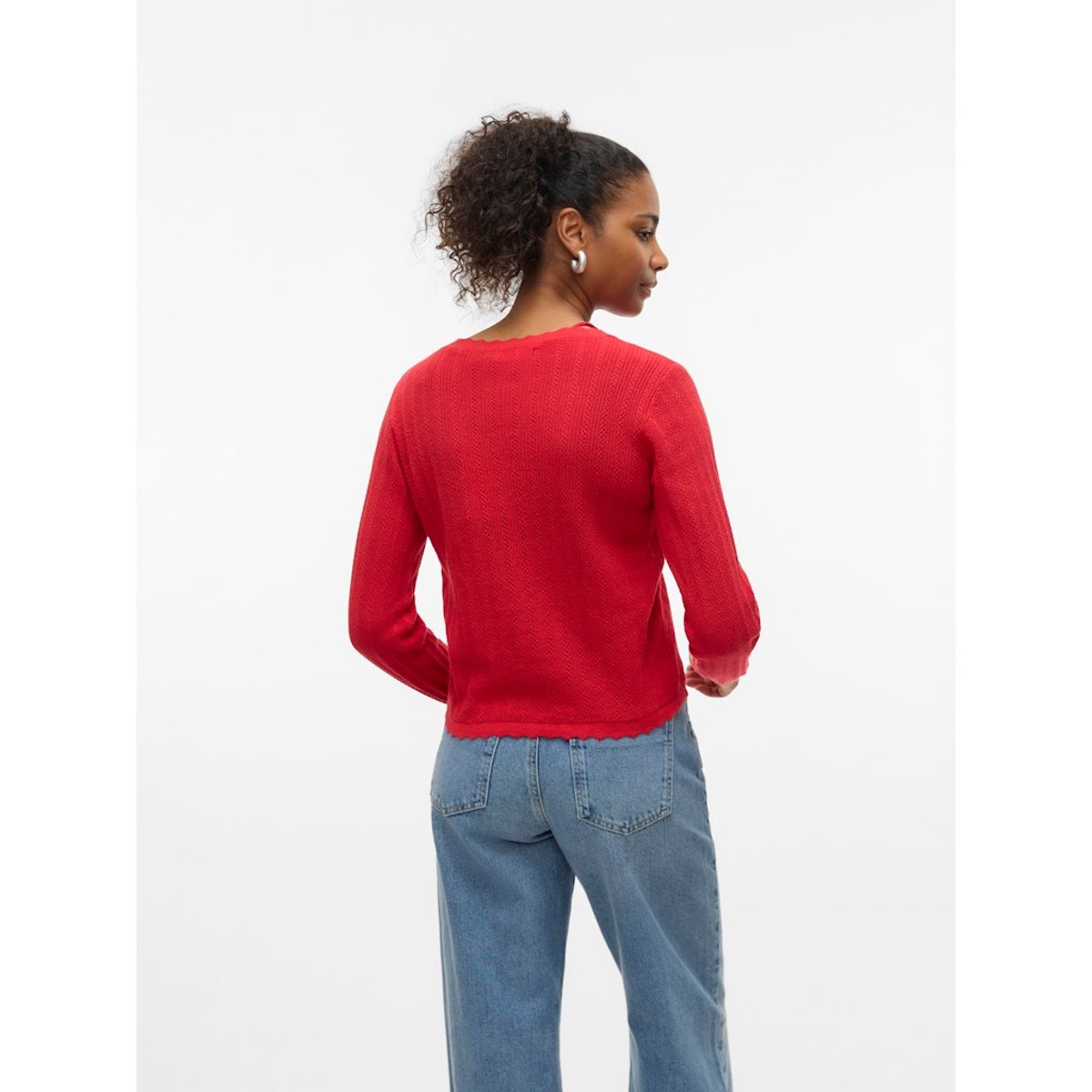 POINTELLE V-NECK CARDIGAN 4