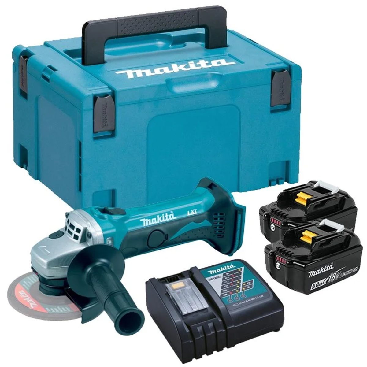 MAKITA DGA452RTJ-دسك بطارية 4.5 انش 18 فولت
